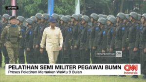 Pelatihan semi militer pegawai BUMN untuk pengembangan karakter